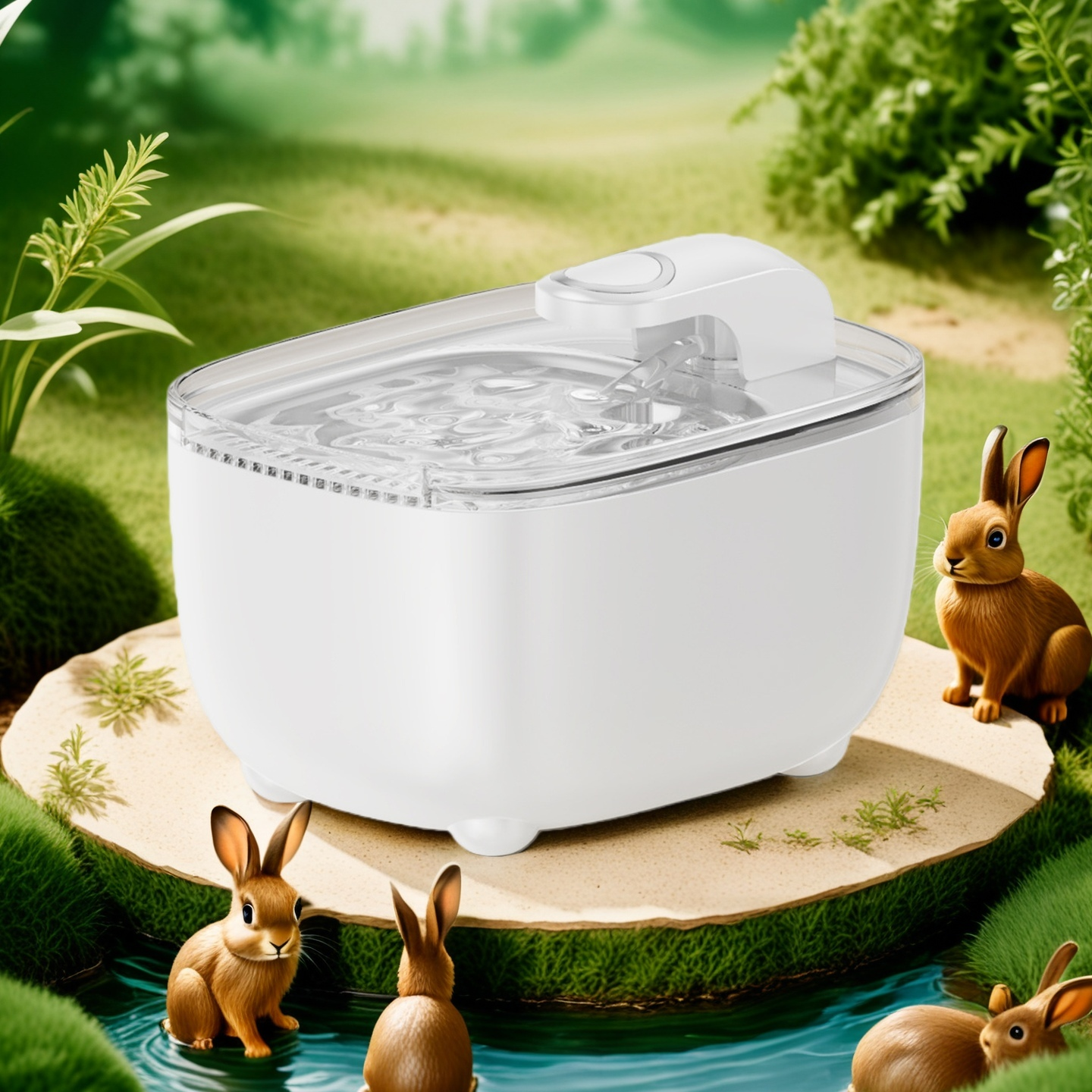 2.5L Pet Water Fountain – Automatic Cat & Dog Drinking Fountain with Deep Filtration System