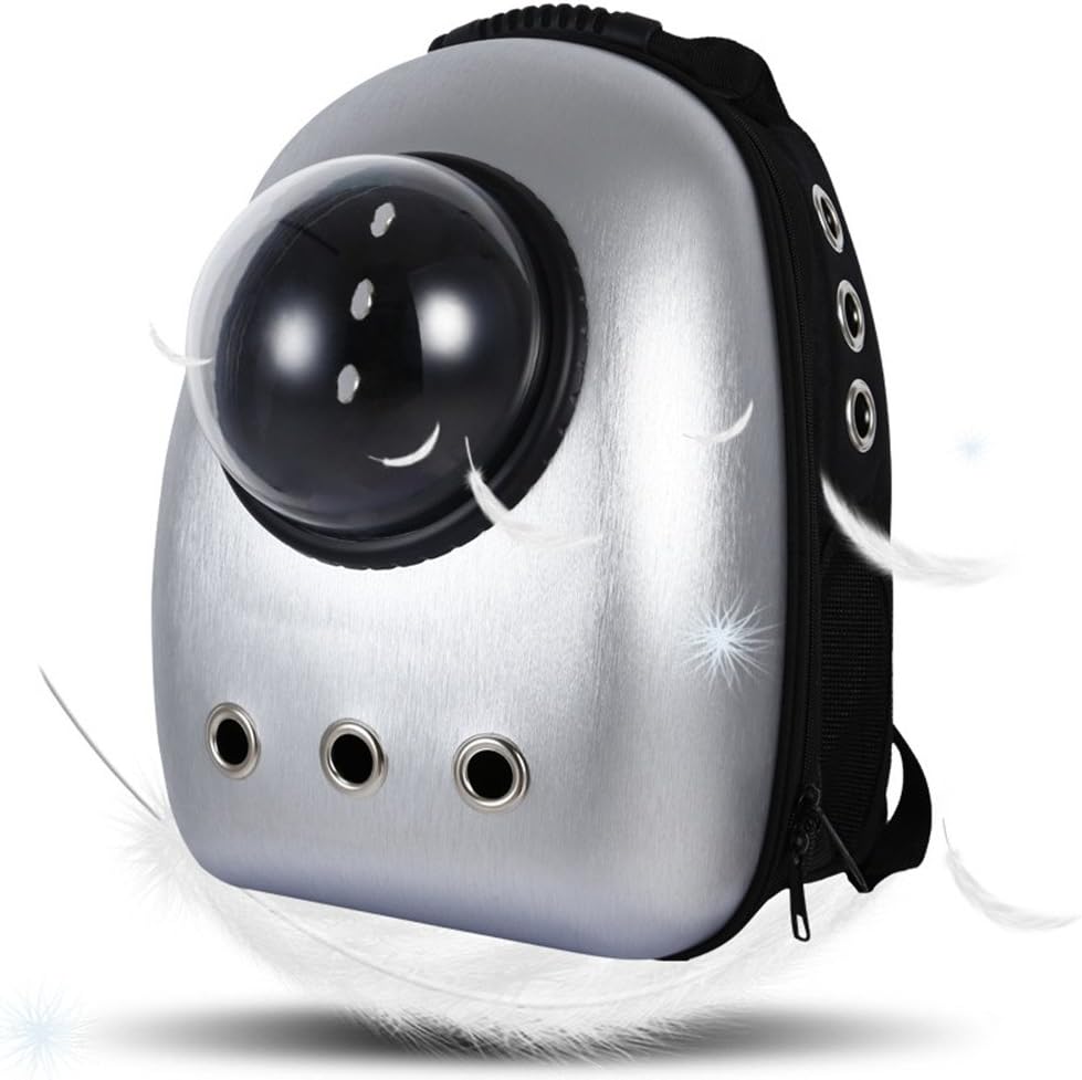 Space Capsule Pet Backpack – Breathable Transparent Cat & Dog Carrier for Travel