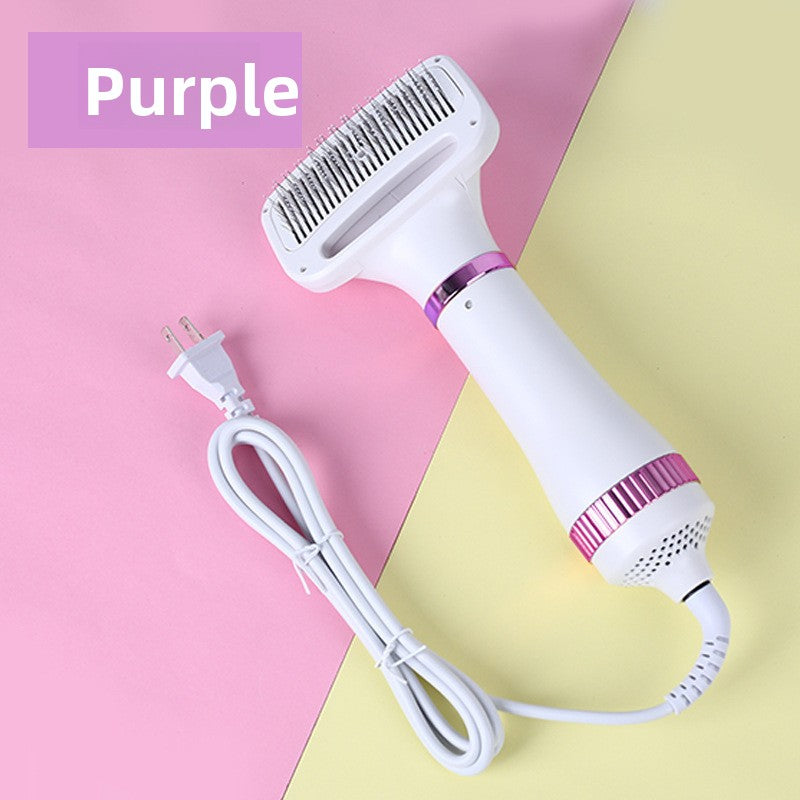 2-in-1 Pet Hair Dryer & Grooming Comb – Fast Drying Low Noise Dog & Cat Blow Dryer Brush