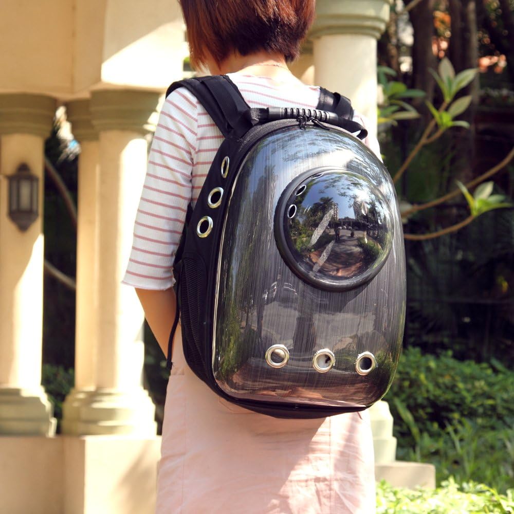 Space Capsule Pet Backpack – Breathable Transparent Cat & Dog Carrier for Travel