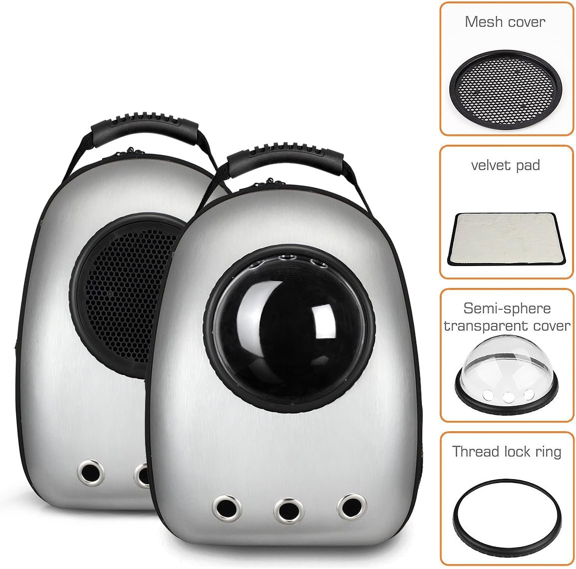 Space Capsule Pet Backpack – Breathable Transparent Cat & Dog Carrier for Travel