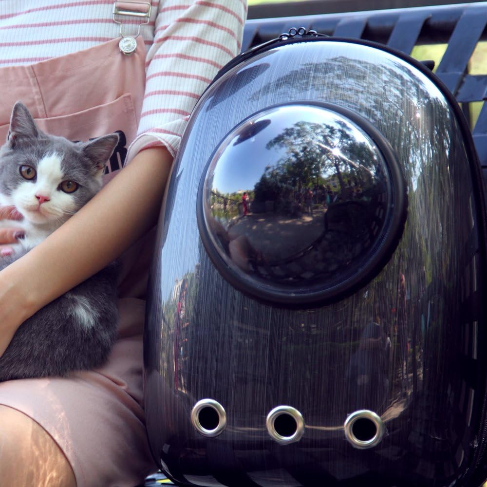 Space Capsule Pet Backpack – Breathable Transparent Cat & Dog Carrier for Travel