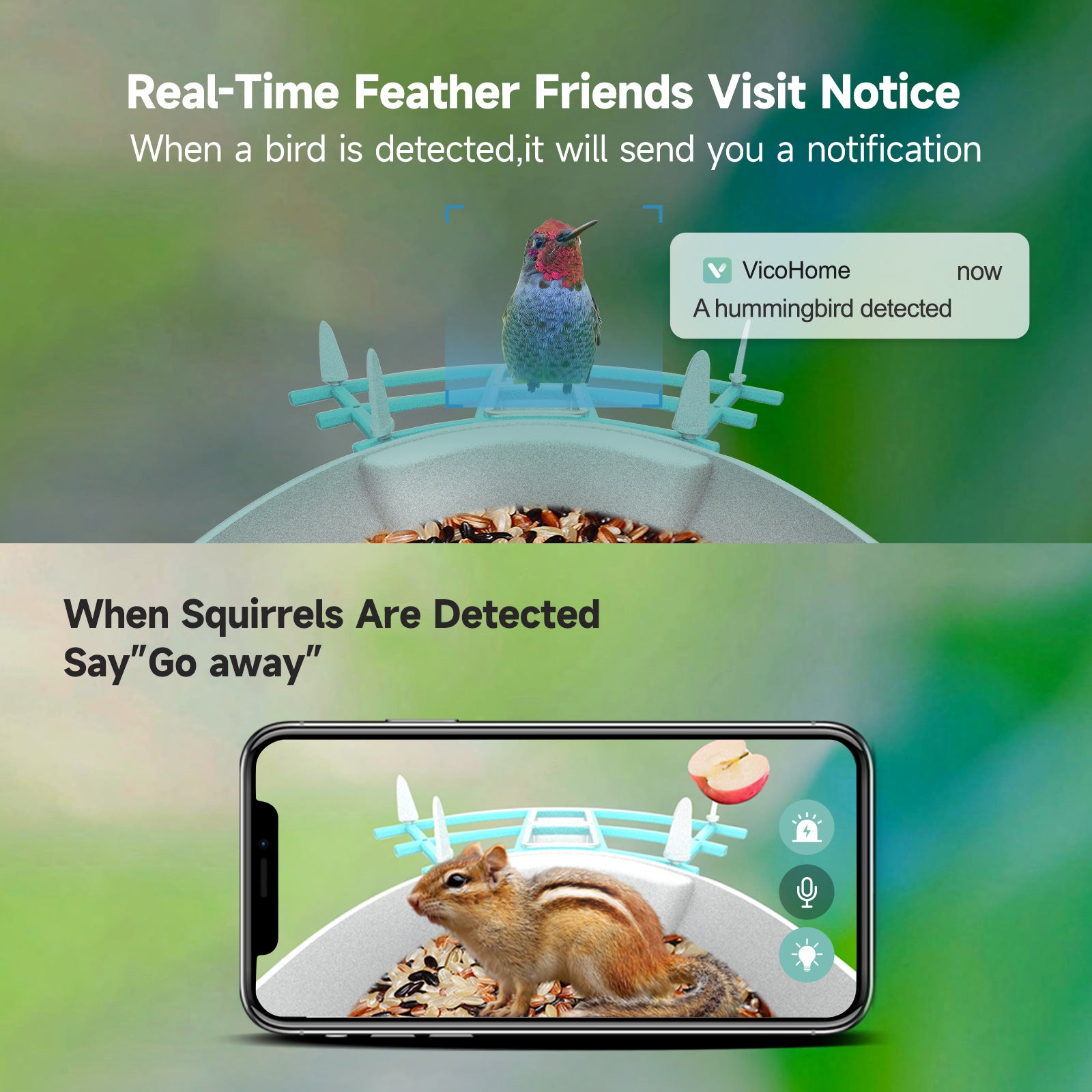 PawPlayHub Solar Smart Bird Feeder Camera AI Bird Recognition Waterproof Outdoor Feeder