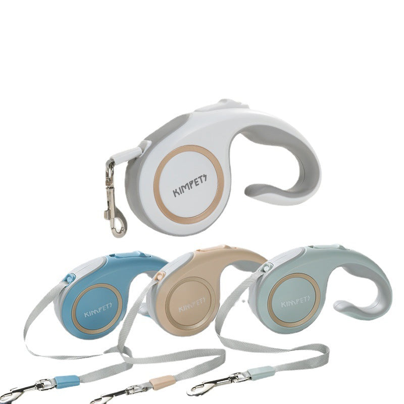 No More Tugging! Premium Retractable Dog Leash with Smooth One-Click Lock