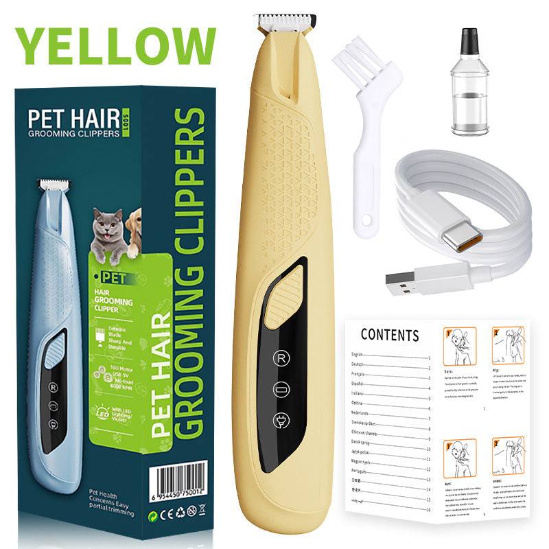 Pet grooming Professional Electric Dog Grooming Clipper Cat Hair Trimmer Low Noise Rechargeable Pet Shaver for Dogs Cats