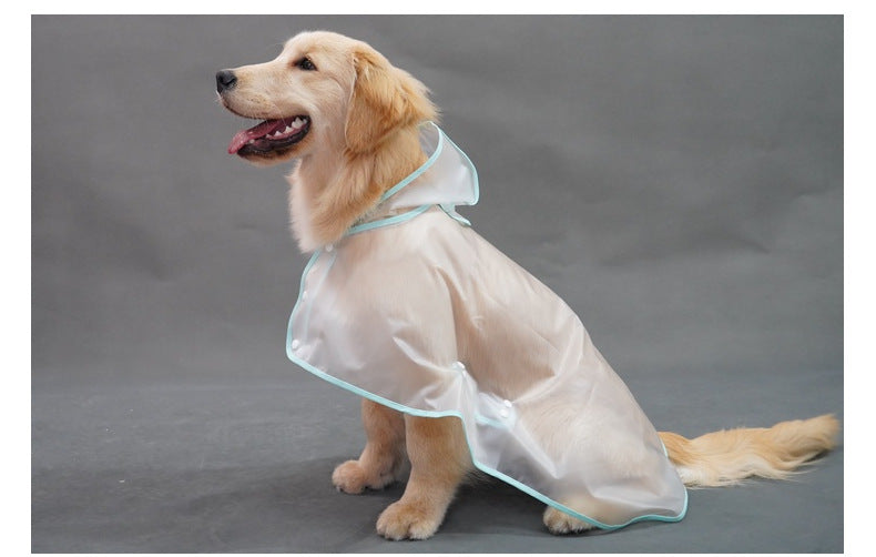 Waterproof Dog Raincoat with Hood & Leash Hole - Keep Your Dog Dry on Rainy Walks