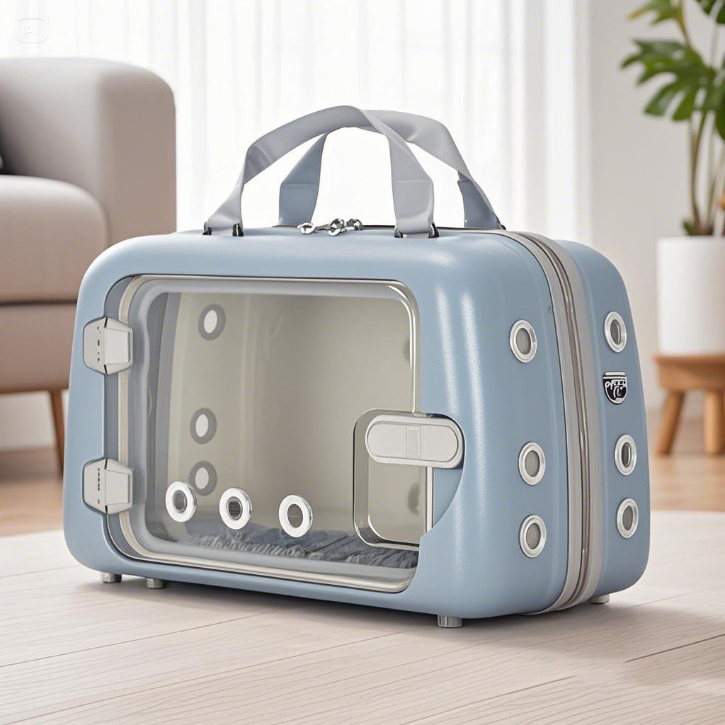 Lightweight Breathable Cat Carrier - Clear Window Pet Travel Bag for Safe, Stress-Free Trips to the Vet