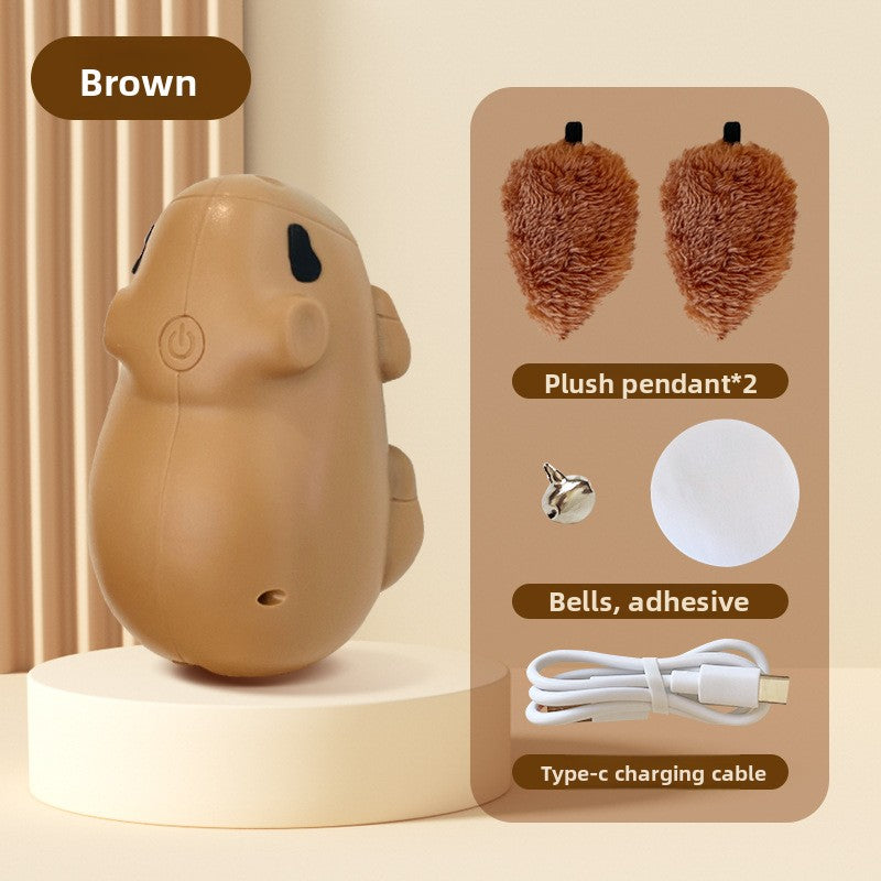 Automatic Lifting Interactive Cat Toy - Motion-Activated Plush Ball with Infrared Sensor, Hands-Free Play for Indoor Cats