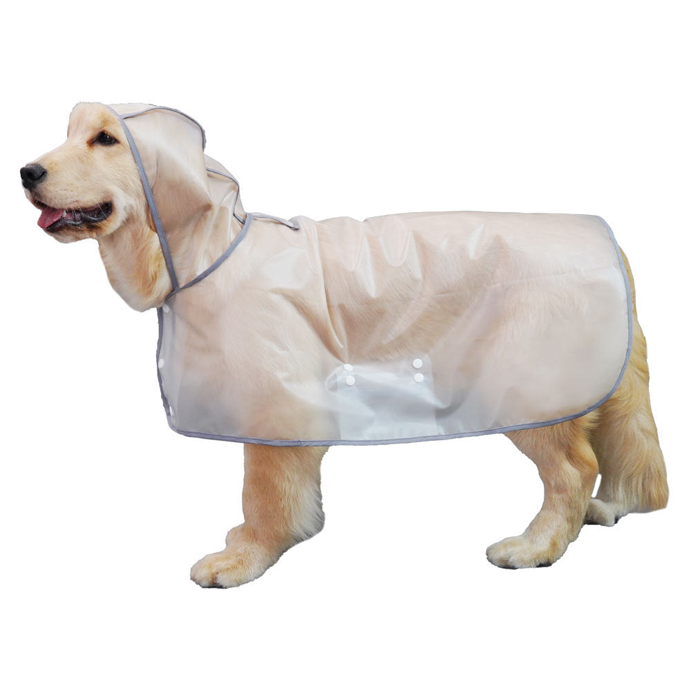 Waterproof Dog Raincoat with Hood & Leash Hole - Keep Your Dog Dry on Rainy Walks
