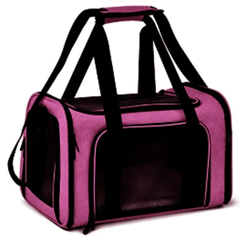 Portable Dog Cat Carrier Bag Soft Side Backpack Pet Carriers Dog Travel Bags Airline Approved Transport Outgoing Pets Handbag Cat Backpack