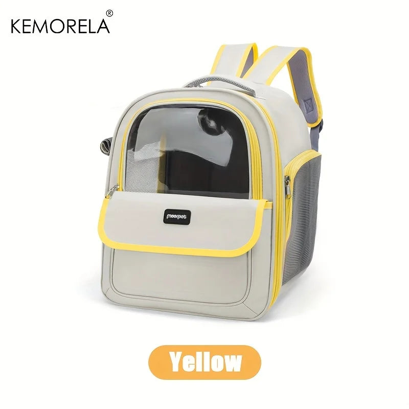 Pet Backpack for Cats And Dogs Large Outdoor Transparent Capsule Breathable Carrying Bag Pet Supplies Cat Backpack