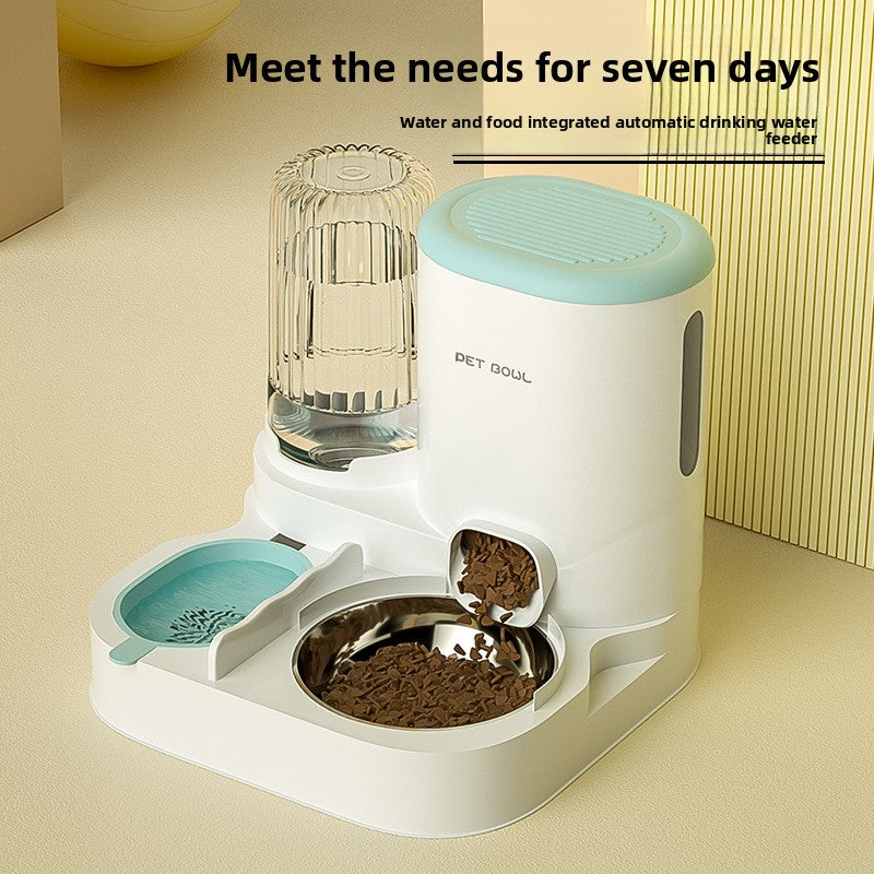 7-Day Automatic Pet Feeder & Water Dispenser – 2-in-1 Cat & Dog Feeding System