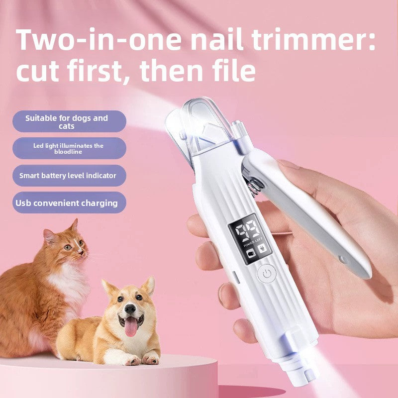 LED Pet Nail Clipper – Safe Dog & Cat Nail Trimmer with Light for Precision Cutting