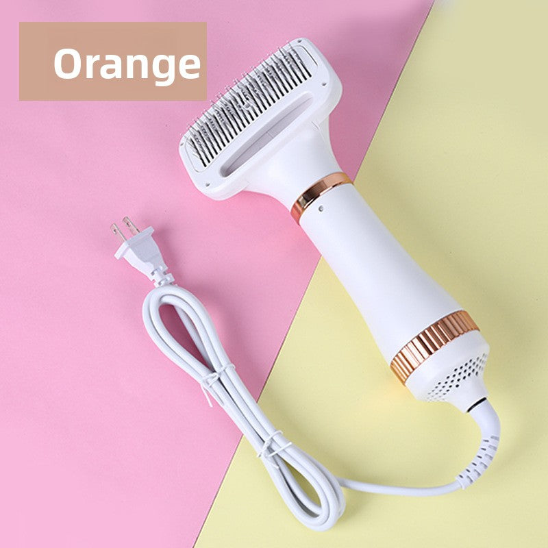2-in-1 Pet Hair Dryer & Grooming Comb – Fast Drying Low Noise Dog & Cat Blow Dryer Brush