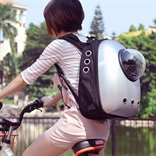 Space Capsule Pet Backpack – Breathable Transparent Cat & Dog Carrier for Travel