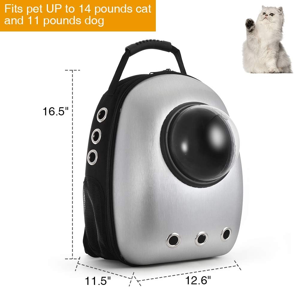 Space Capsule Pet Backpack – Breathable Transparent Cat & Dog Carrier for Travel
