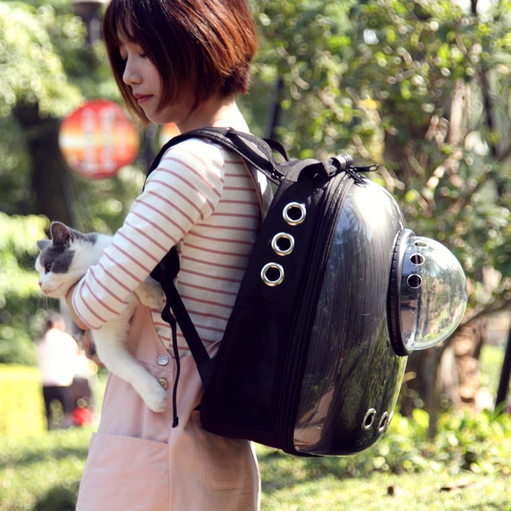 Space Capsule Pet Backpack – Breathable Transparent Cat & Dog Carrier for Travel