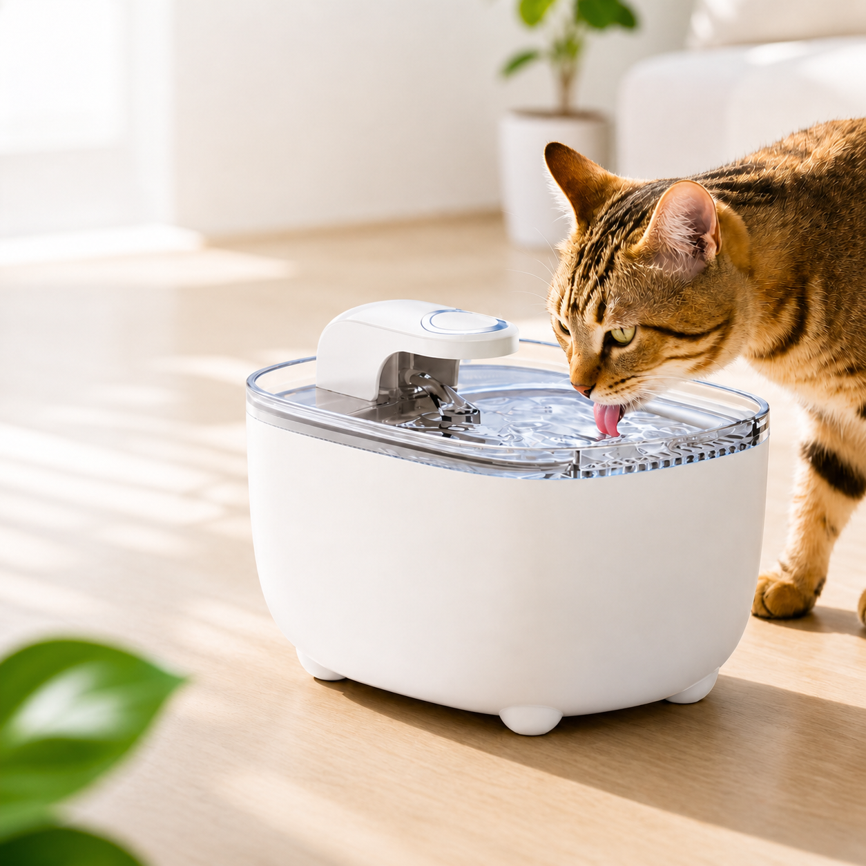 2.5L Pet Water Fountain – Automatic Cat & Dog Drinking Fountain with Deep Filtration System