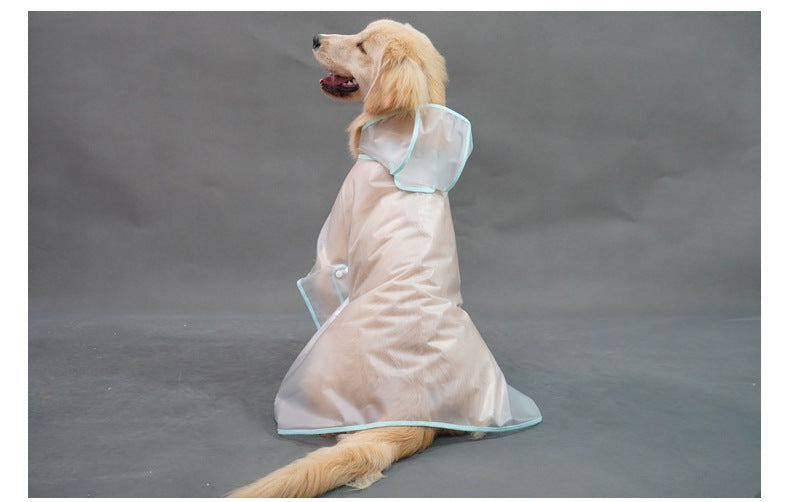 Waterproof Dog Raincoat with Hood & Leash Hole - Keep Your Dog Dry on Rainy Walks