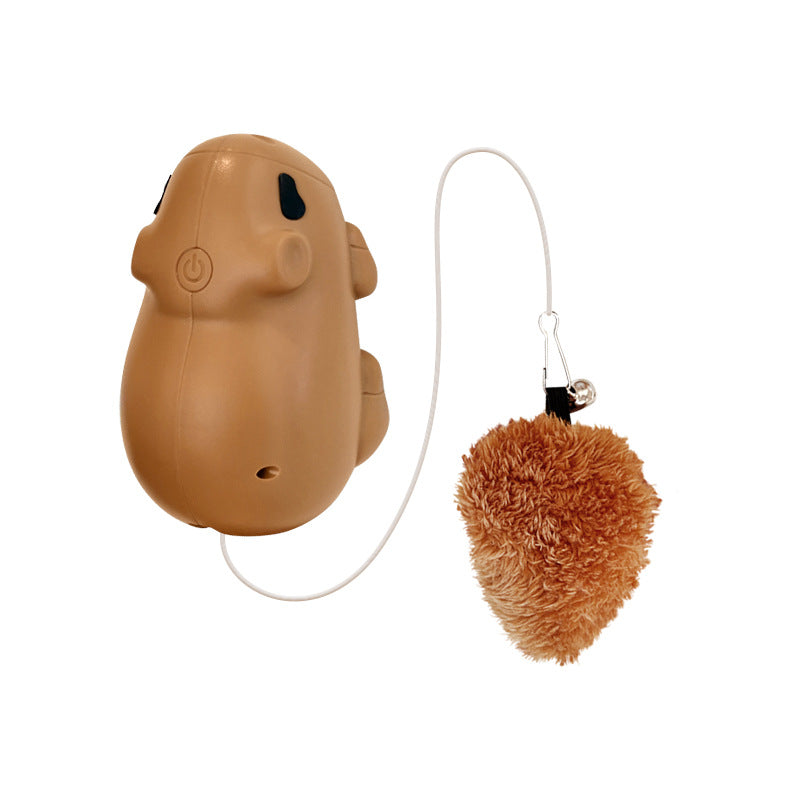 Automatic Lifting Interactive Cat Toy - Motion-Activated Plush Ball with Infrared Sensor, Hands-Free Play for Indoor Cats