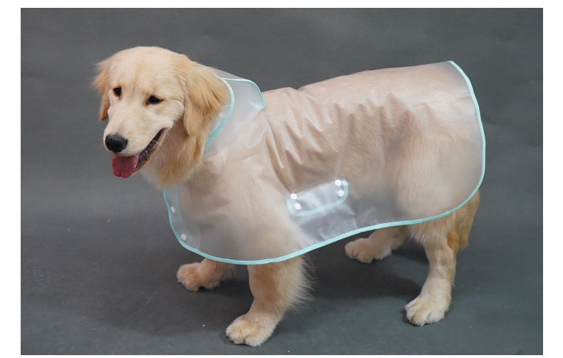 Waterproof Dog Raincoat with Hood & Leash Hole - Keep Your Dog Dry on Rainy Walks