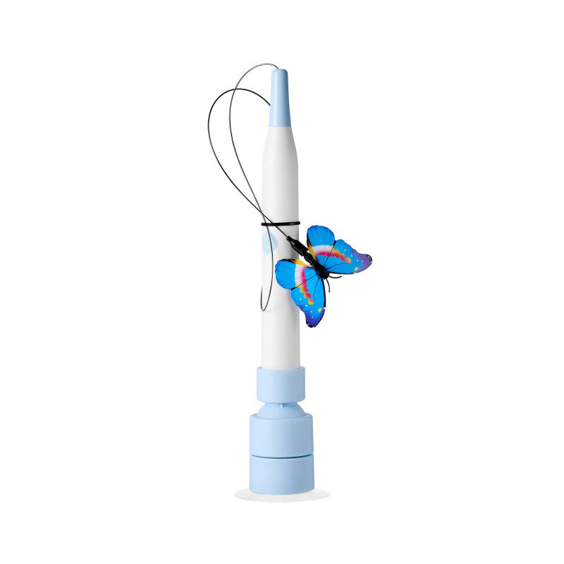Automatic Butterfly Teaser Cat Toy - Hands-Free Interactive Wand for Indoor Cats
