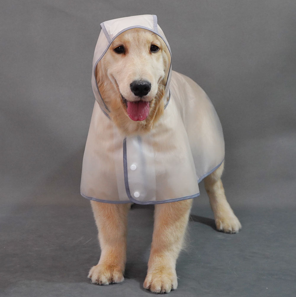 Waterproof Dog Raincoat with Hood & Leash Hole - Keep Your Dog Dry on Rainy Walks