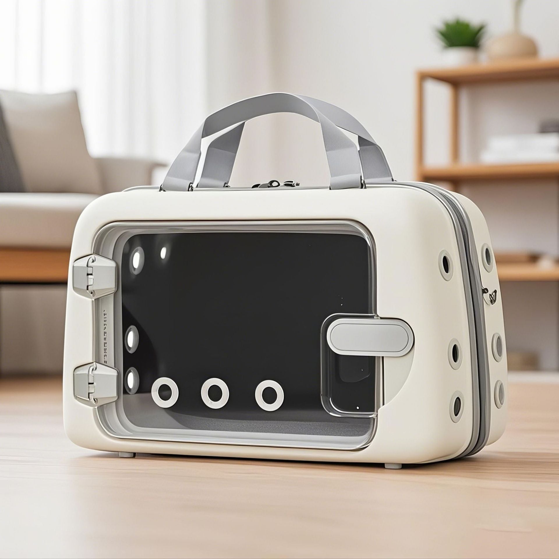 Lightweight Breathable Cat Carrier - Clear Window Pet Travel Bag for Safe, Stress-Free Trips to the Vet