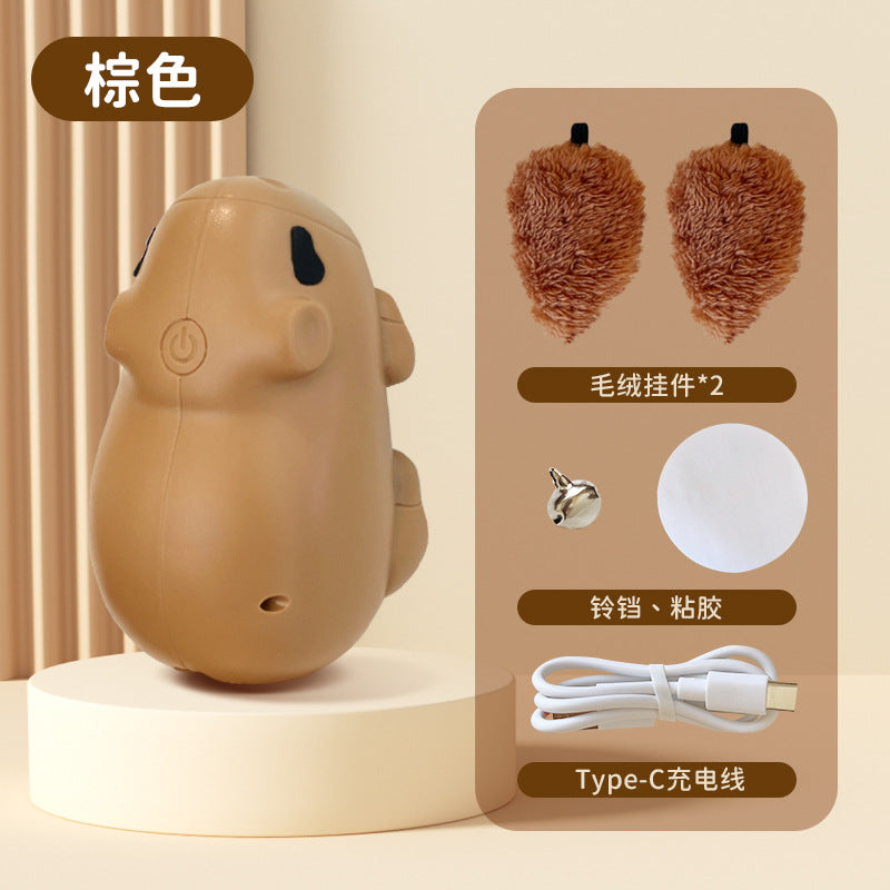 Automatic Lifting Interactive Cat Toy - Motion-Activated Plush Ball with Infrared Sensor, Hands-Free Play for Indoor Cats