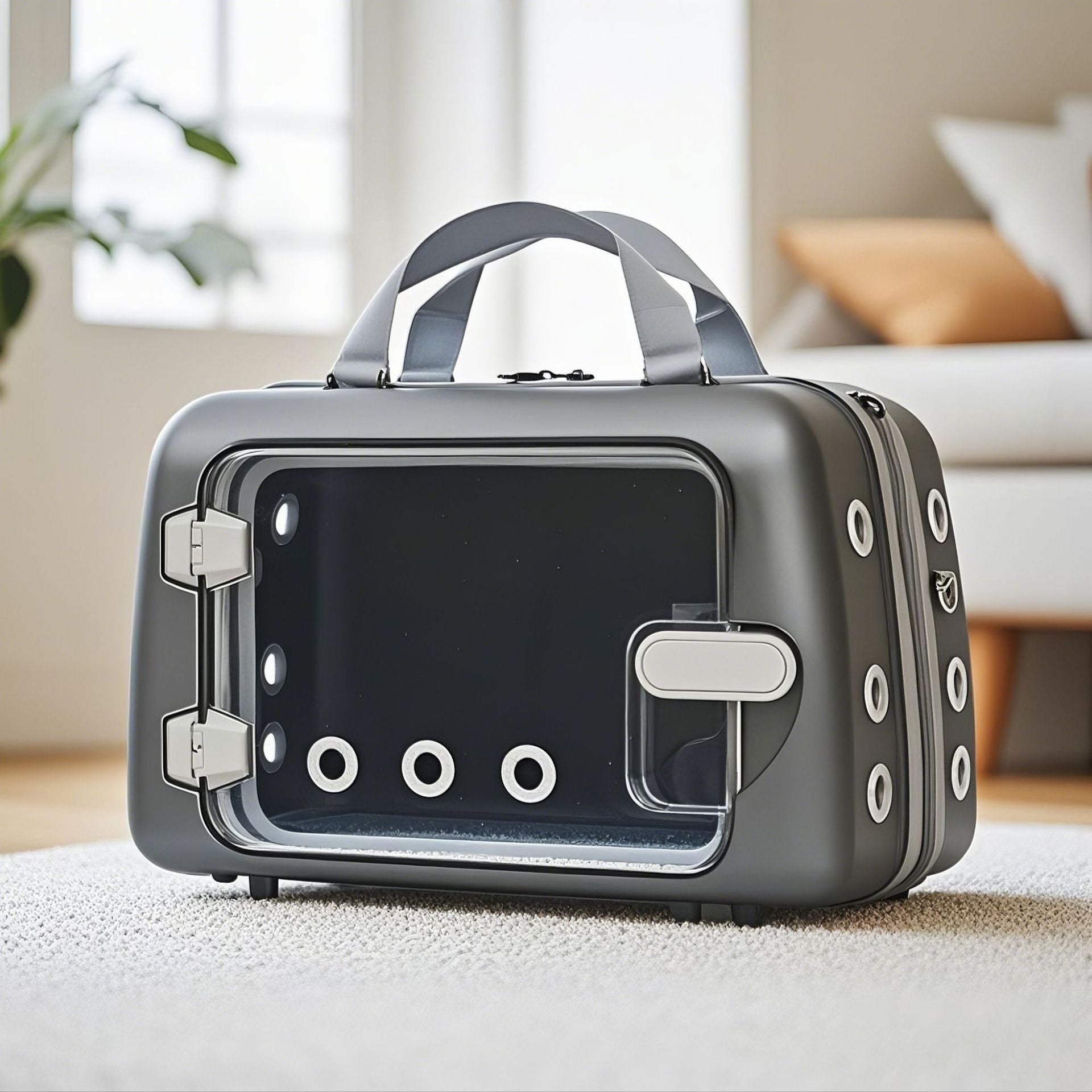 Lightweight Breathable Cat Carrier - Clear Window Pet Travel Bag for Safe, Stress-Free Trips to the Vet