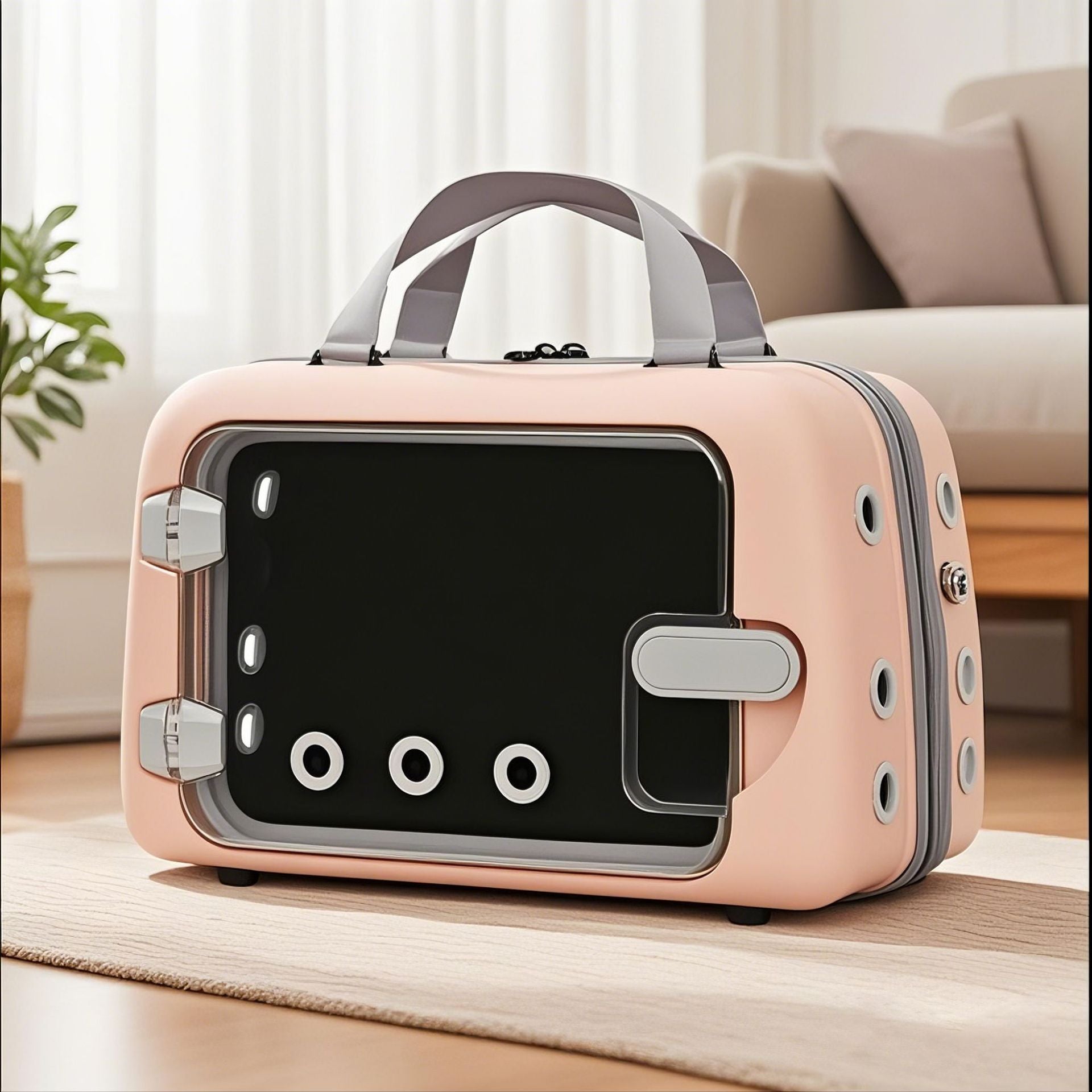 Lightweight Breathable Cat Carrier - Clear Window Pet Travel Bag for Safe, Stress-Free Trips to the Vet