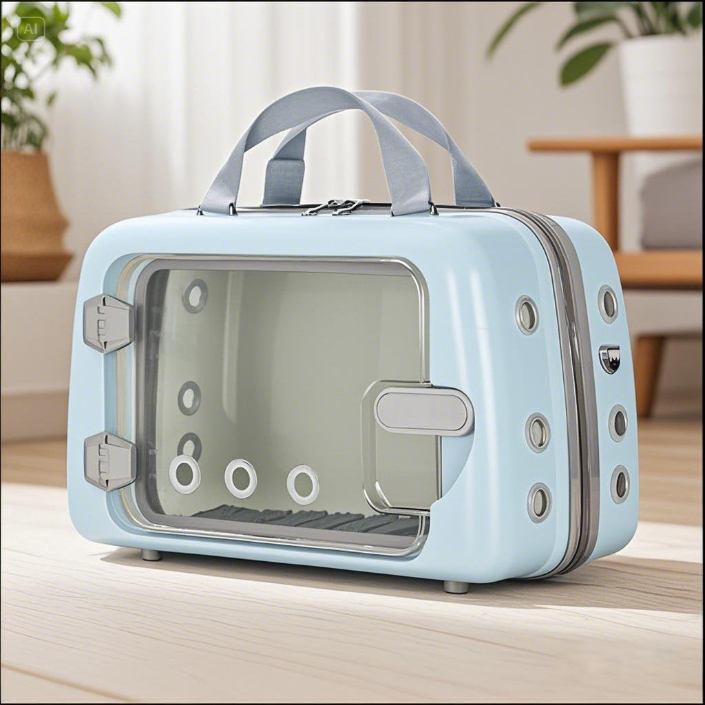 Lightweight Breathable Cat Carrier - Clear Window Pet Travel Bag for Safe, Stress-Free Trips to the Vet