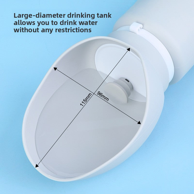 Foldable Silicone Dog Water Bottle - Leak-Proof Portable Pet Travel Water Dispenser for Outdoor Walks