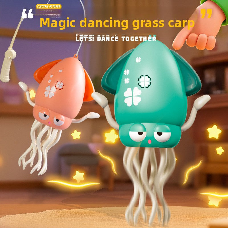 Magic Dancing Squid Cat Toy | Interactive Teaser Wand with Squid Tails for Indoor Cats