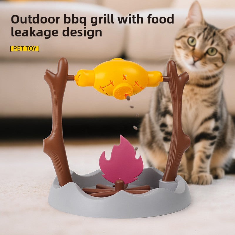 Campfire Interactive Cat Treat Dispenser Toy - Slow Feeder for Indoor Cats