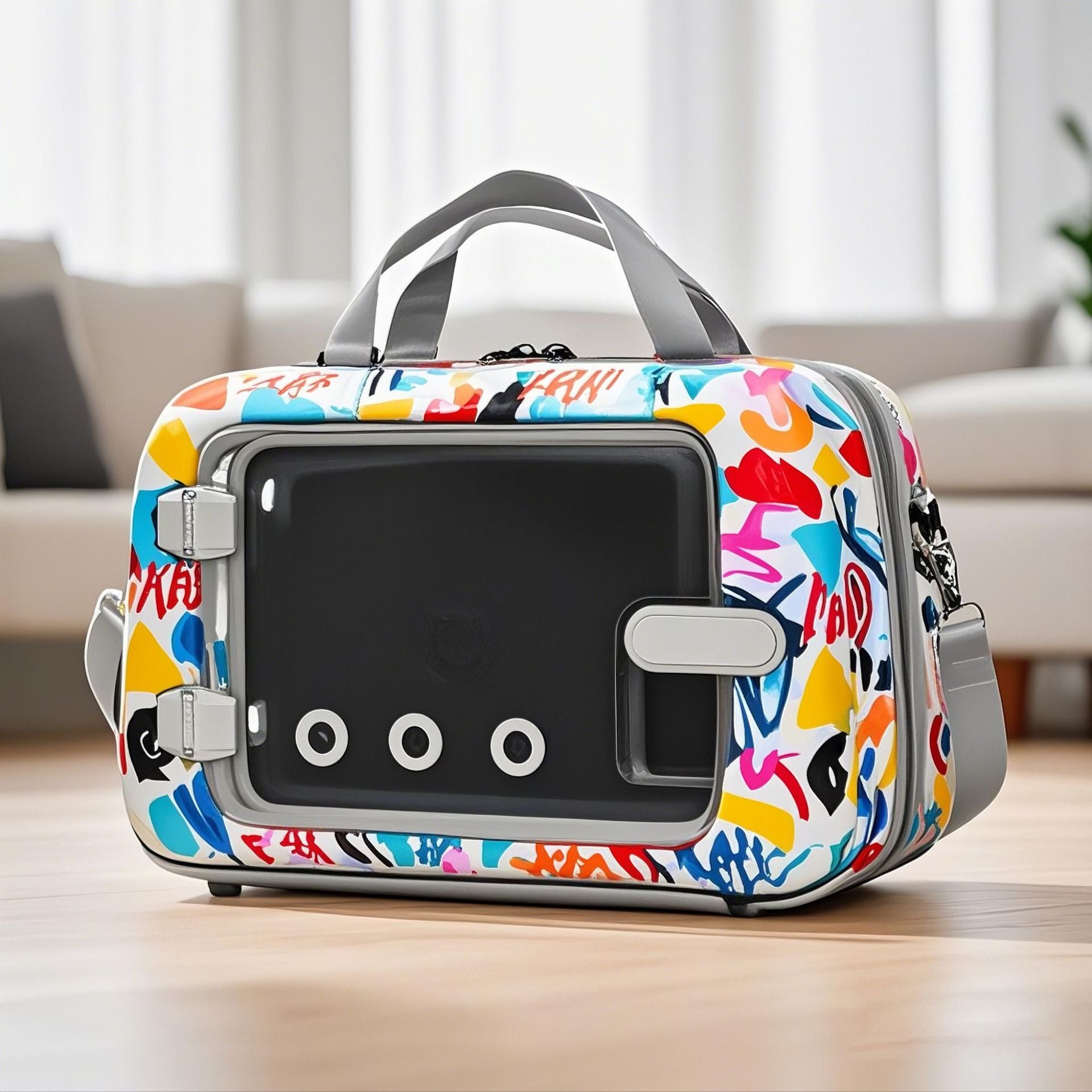 Lightweight Breathable Cat Carrier - Clear Window Pet Travel Bag for Safe, Stress-Free Trips to the Vet