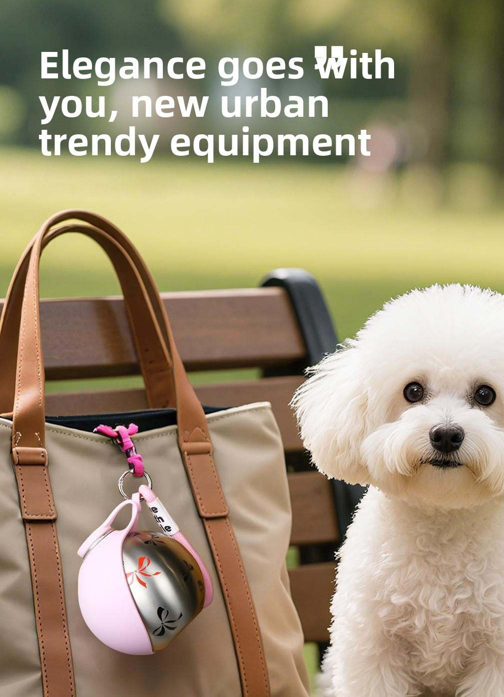 Foldable 304 Stainless Steel Dog Water Bottle Portable Pet Travel Drinking Cup
