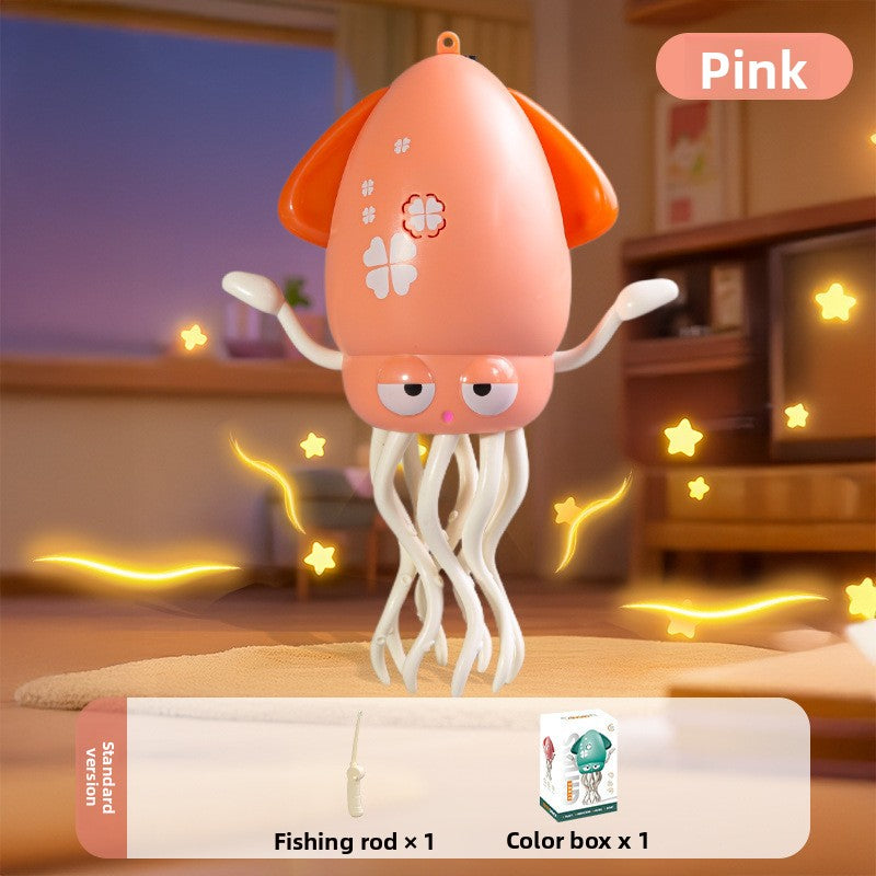 Magic Dancing Squid Cat Toy | Interactive Teaser Wand with Squid Tails for Indoor Cats
