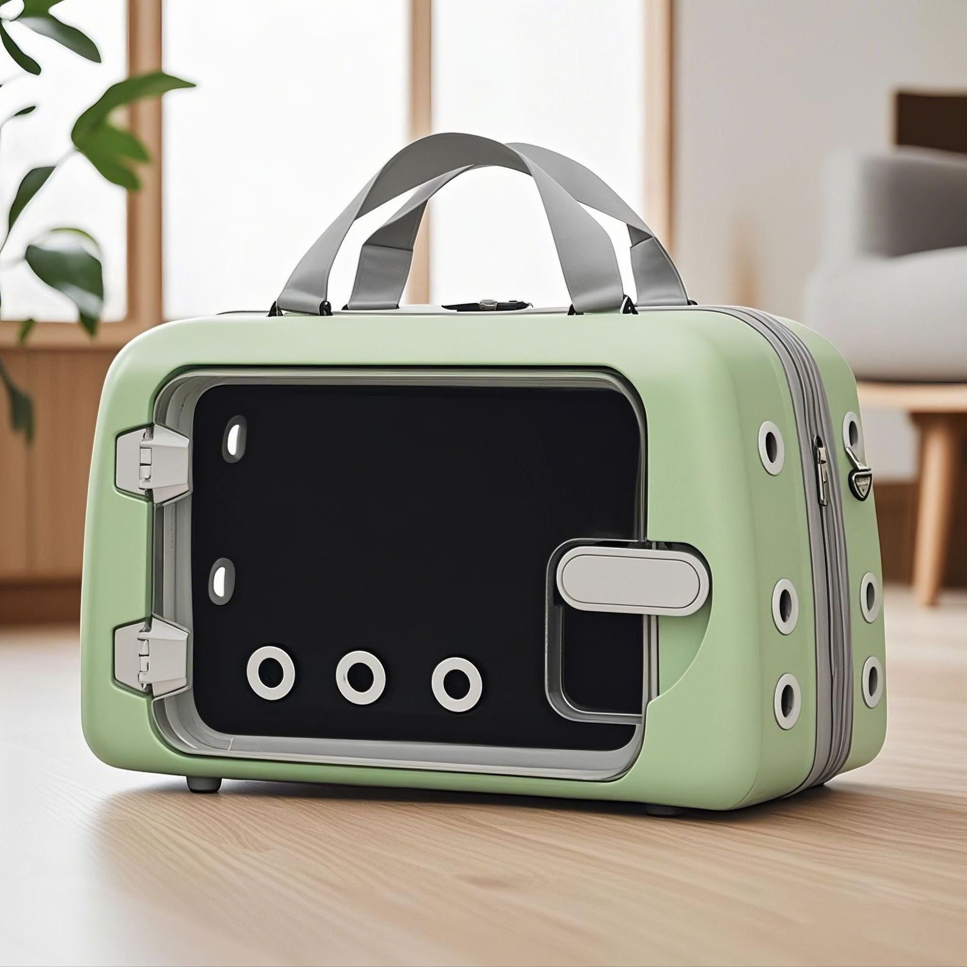 Lightweight Breathable Cat Carrier - Clear Window Pet Travel Bag for Safe, Stress-Free Trips to the Vet