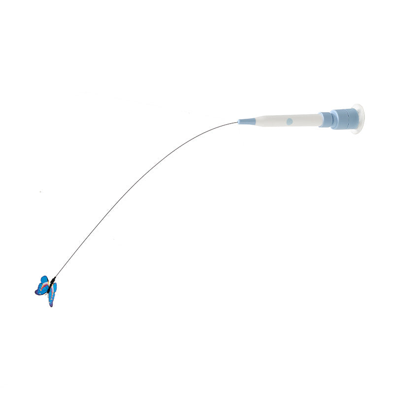 Automatic Butterfly Teaser Cat Toy - Hands-Free Interactive Wand for Indoor Cats