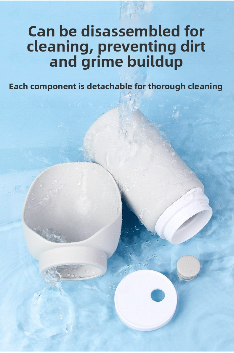 Foldable Silicone Dog Water Bottle - Leak-Proof Portable Pet Travel Water Dispenser for Outdoor Walks