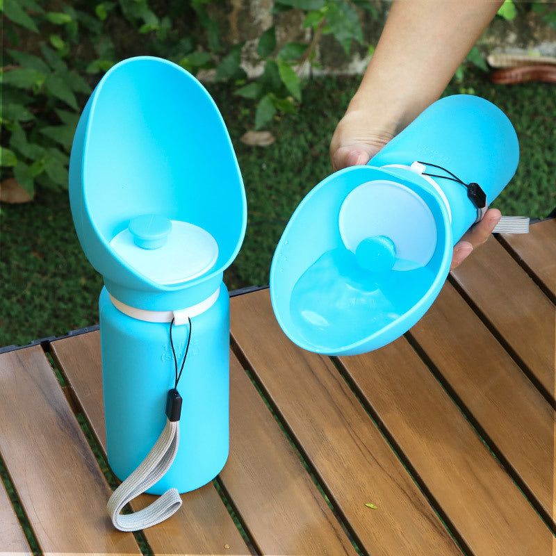Foldable Silicone Dog Water Bottle - Leak-Proof Portable Pet Travel Water Dispenser for Outdoor Walks