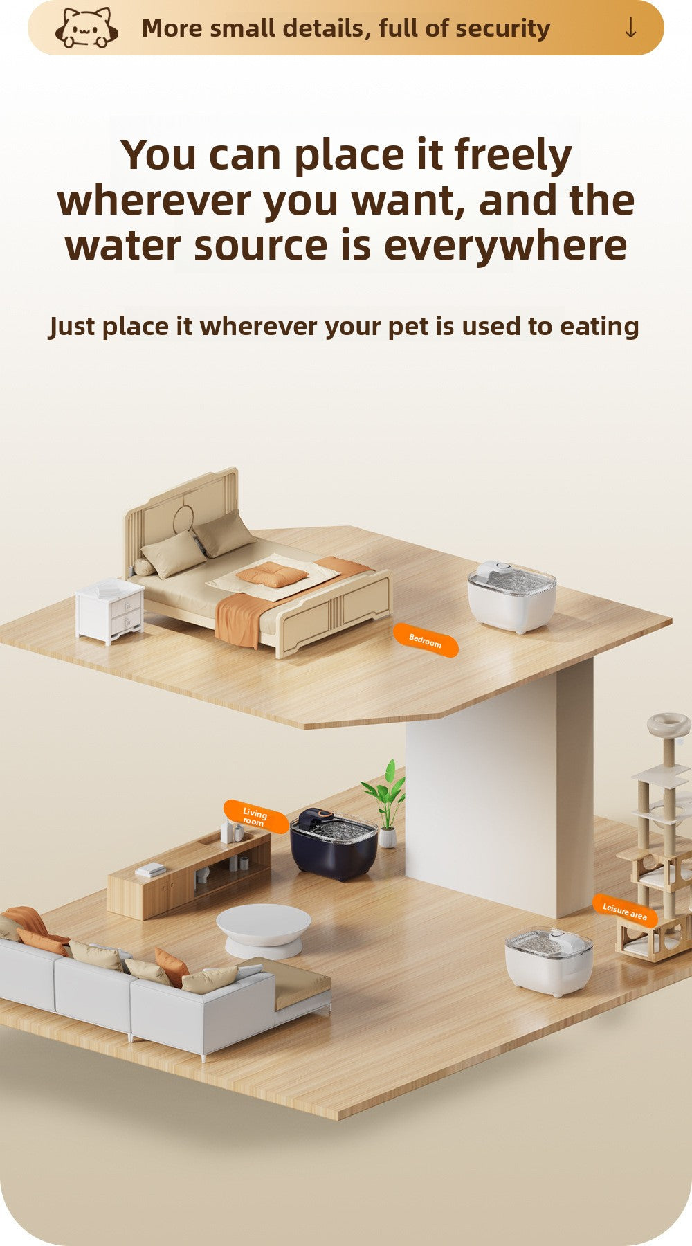 2.5L Pet Water Fountain – Automatic Cat & Dog Drinking Fountain with Deep Filtration System